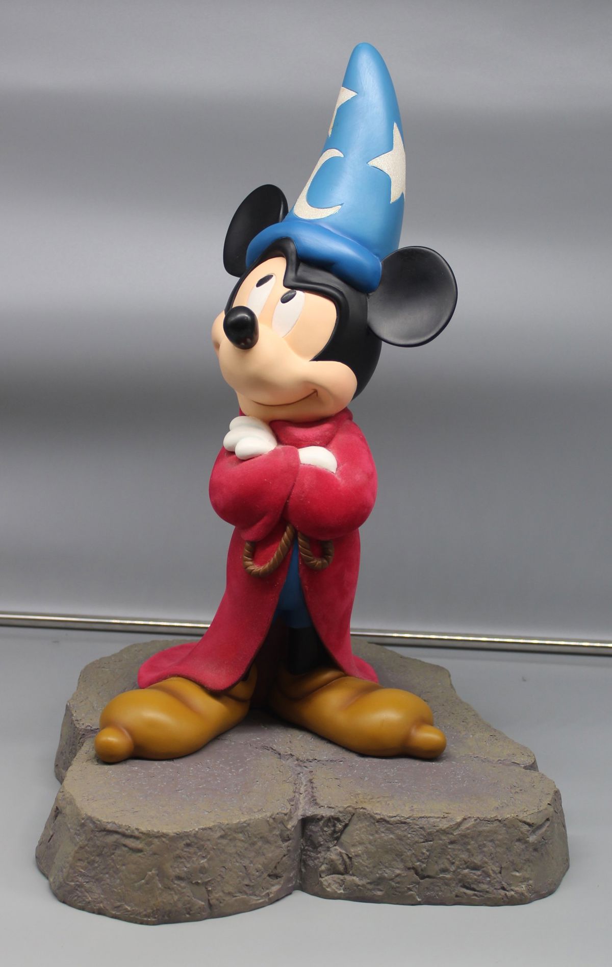 Disney Sorcerer Mickey Mouse Big Fig – Crossed Arms on Rock Base