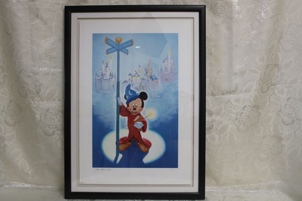 limited-edition giclée print titled "John Hench's Millennium Mickey"