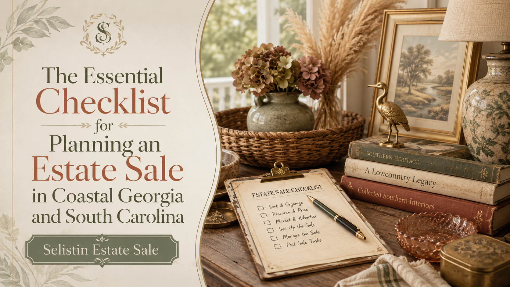 The Essential Checklist for Planning an Estate Sale in Coastal Georgia and South Carolina