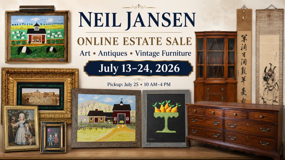 ARTIST NEIL JANSEN ESTATE BLUFFTON WITH MANY ANTIQUES